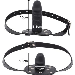 Dildo-shaped gag designed for playful exploration, adding a bold element to intimate experiences