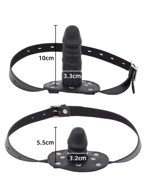 Dildo-shaped gag designed for playful exploration, adding a bold element to intimate experiences