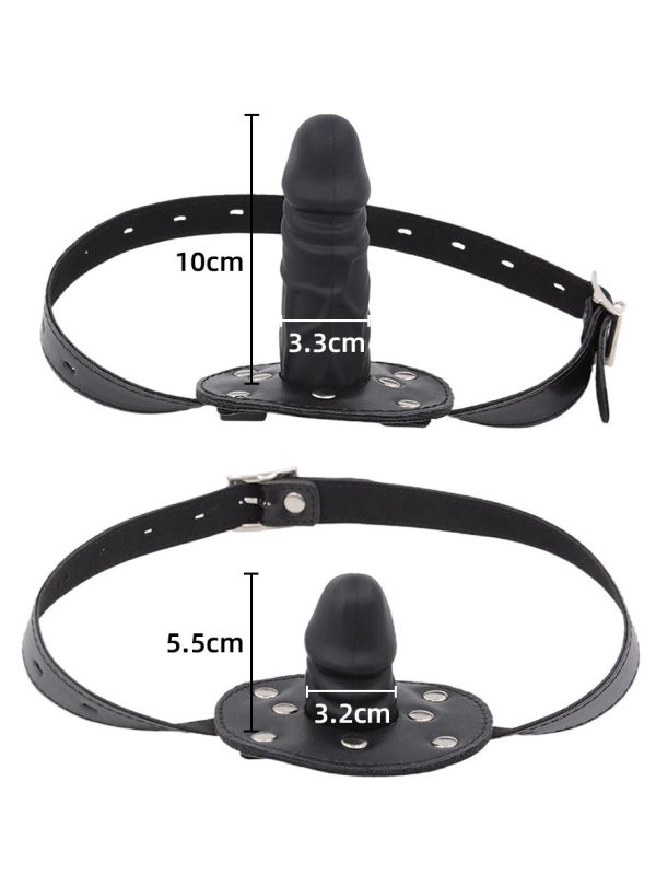 Dildo-shaped gag designed for playful exploration, adding a bold element to intimate experiences