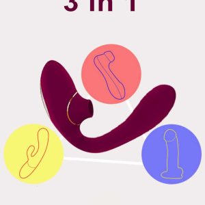 Dina-Vibrator-02 A suction vibrator designed to provide intense pleasure, featuring a unique mechanism for stimulating sensations