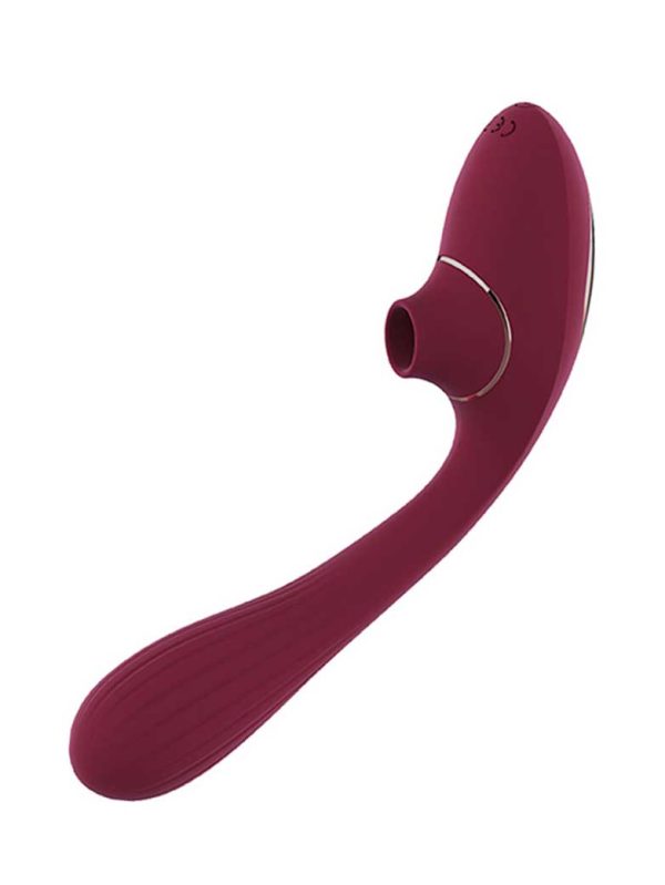 Dina-Vibrator A suction vibrator designed to provide intense pleasure, featuring a unique mechanism for stimulating sensations