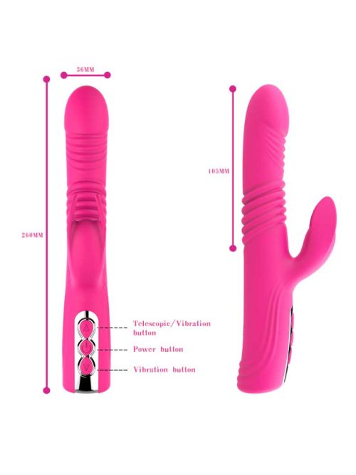Dildo-shaped vibrator designed for authentic sensations and pleasure, featuring smooth contours and powerful vibrations