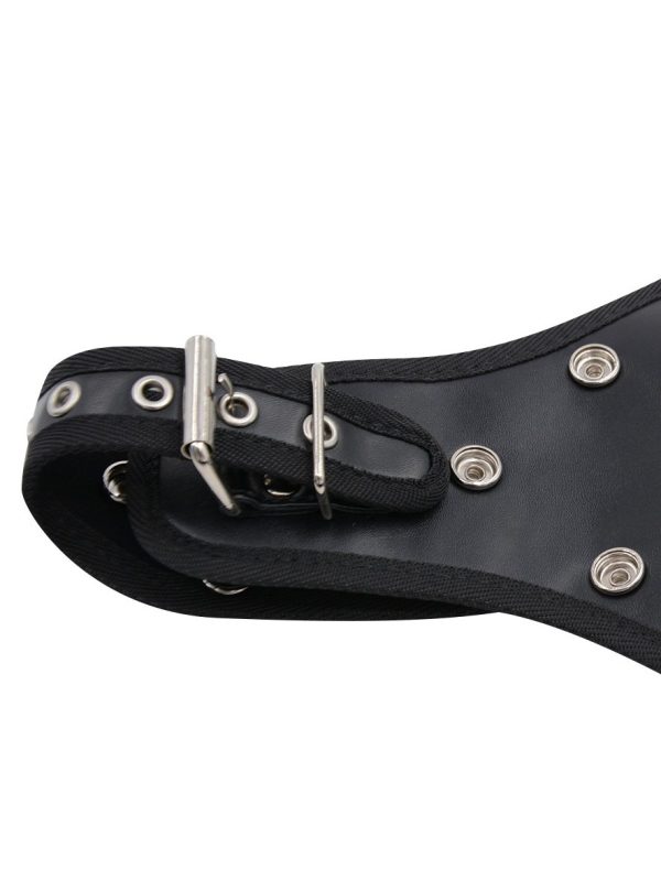 Black Strap-On harness with dildo designed for enhanced support and a bold aesthetic in intimate wear