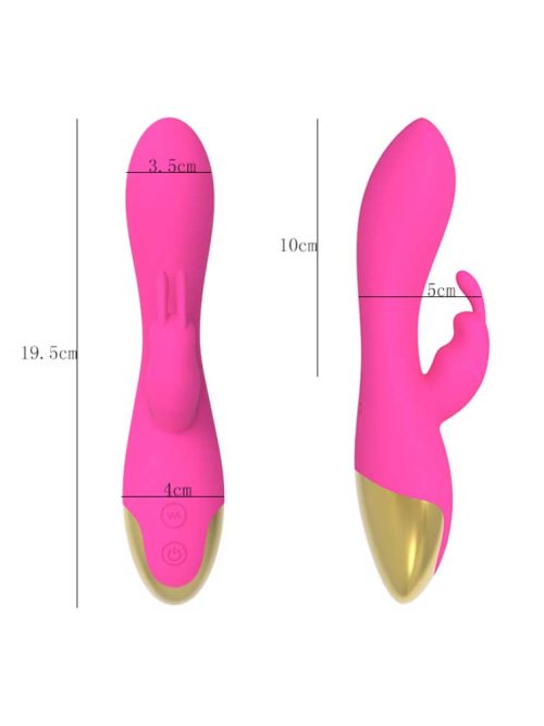 Whimsical rabbit-shaped vibrator, featuring dual stimulation points and a playful design for added pleasure