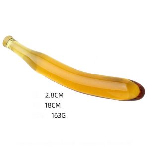 Fruit-shaped transparent dildo featuring a playful design that combines fun aesthetics with realistic sensations