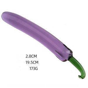 Fruit-shaped transparent dildo featuring a playful design that combines fun aesthetics with realistic sensations