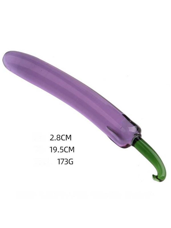 Fruit-shaped transparent dildo featuring a playful design that combines fun aesthetics with realistic sensations