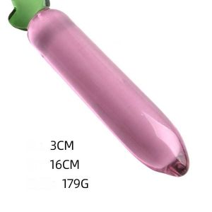 Fruit-shaped transparent dildo featuring a playful design that combines fun aesthetics with realistic sensations