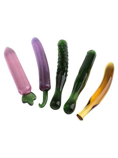 Fruit-shaped transparent dildo featuring a playful design that combines fun aesthetics with realistic sensations