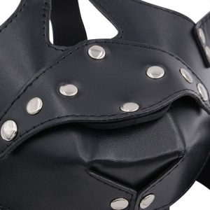 A harness-style dildo gag designed for pleasure and stimulation