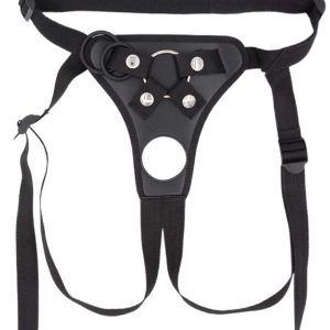 IntimateGear-Strap-On-Harness-#1-BLACK Simple-to-wear men's strap-on harness designed for comfort