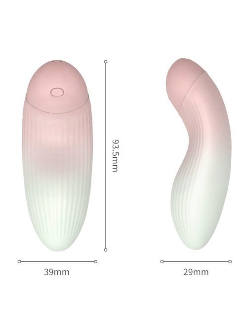 Waterproof vibrator with a gradient color design