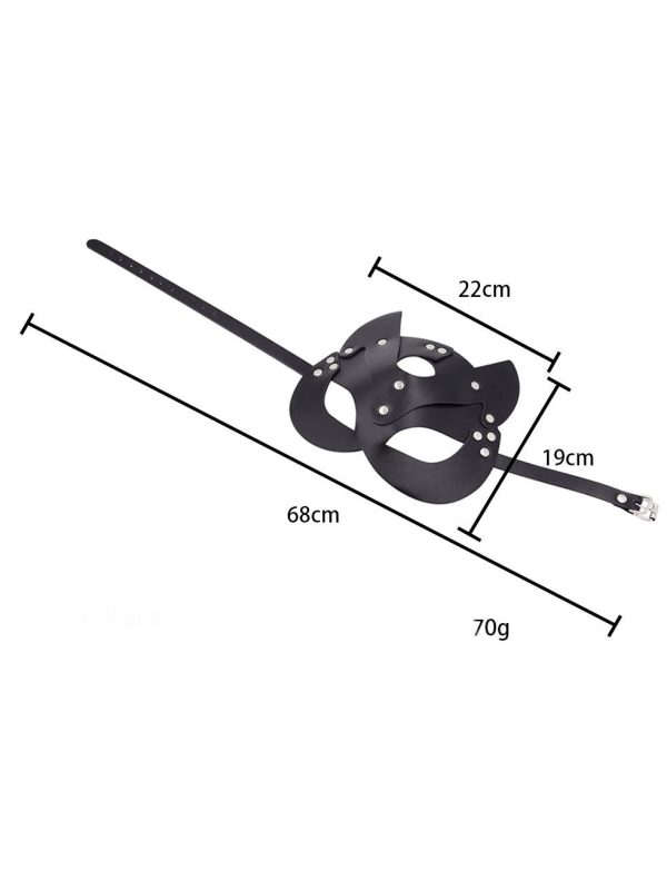 Leather-Fox-Mask-01 Leather fox mask featuring intricate details and a playful design