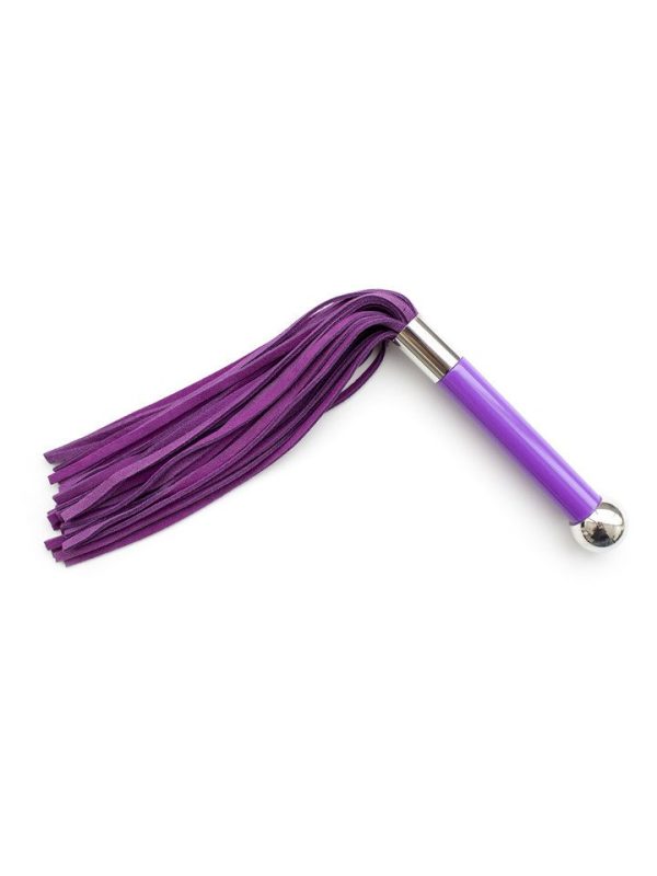 Leather whip crafted for sensual play, featuring a classic design that enhances the experience