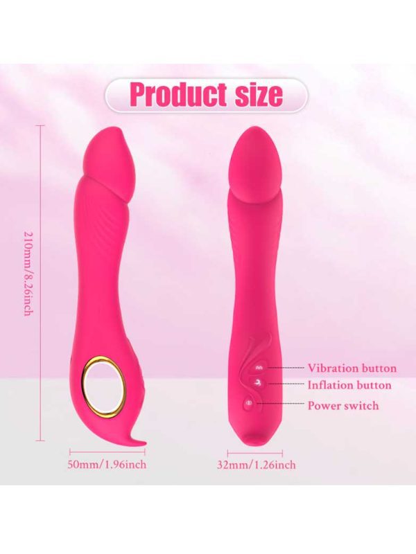 Maca-Vibrator-01 A dildo-shaped vibrator designed for realistic stimulation, featuring smooth contours and powerful vibrations for an enhanced experience
