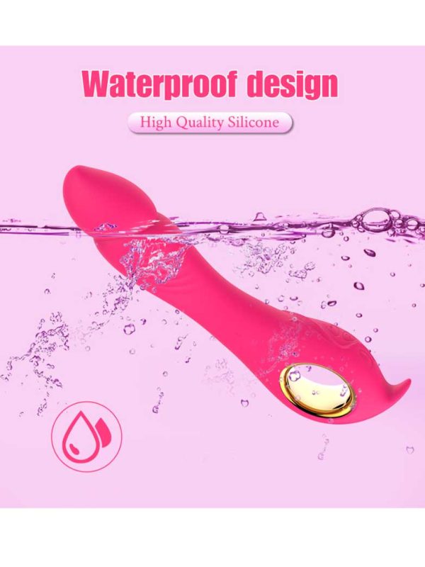 Maca-Vibrator-05 A dildo-shaped vibrator designed for realistic stimulation, featuring smooth contours and powerful vibrations for an enhanced experience