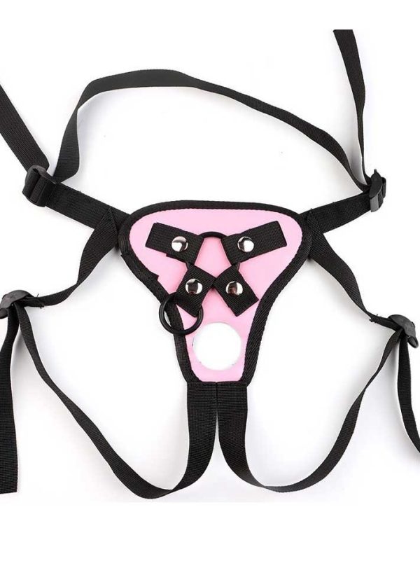 Male-Strap-On-Harness-PINK Men's strap-on harness designed for secure fit and enhanced pleasure