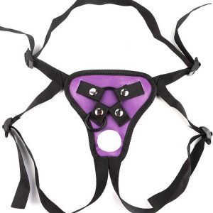 Male-Strap-On-Harness-PURPLE Men's strap-on harness designed for secure fit and enhanced pleasure