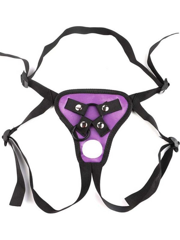 Male-Strap-On-Harness-PURPLE Men's strap-on harness designed for secure fit and enhanced pleasure