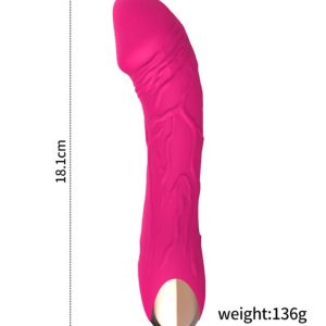 Melissa-Vibrator-01 Dildo-shaped vibrator designed for realistic sensations, featuring smooth contours and powerful vibrations for enhanced pleasure