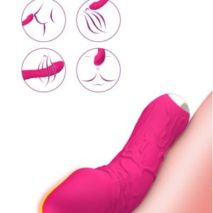 Melissa-Vibrator-05 Dildo-shaped vibrator designed for realistic sensations, featuring smooth contours and powerful vibrations for enhanced pleasure
