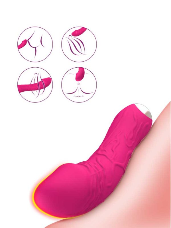 Melissa-Vibrator-05 Dildo-shaped vibrator designed for realistic sensations, featuring smooth contours and powerful vibrations for enhanced pleasure
