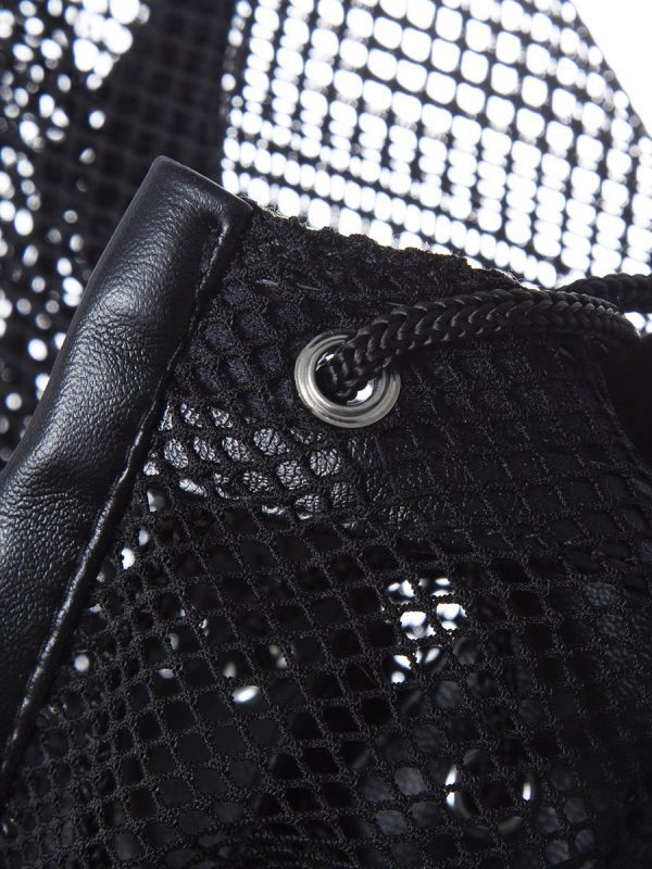 Mesh-style hood designed for a daring and edgy look, offering a unique blend of style and mystery
