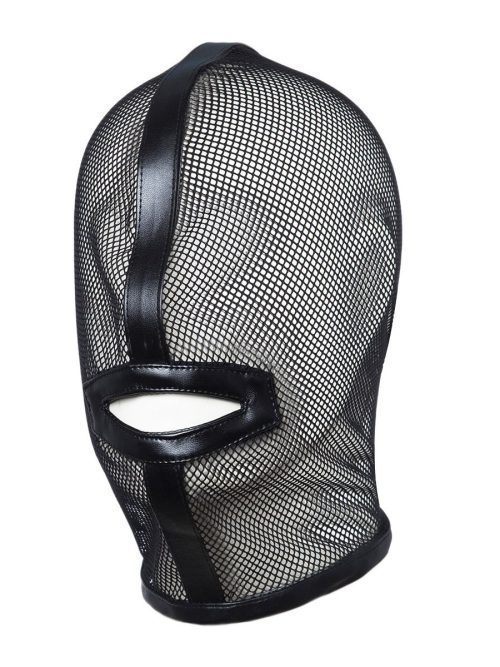 Mesh-style hood designed for a daring and edgy look, offering a unique blend of style and mystery