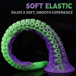 An octopus tentacle-shaped anal plug
