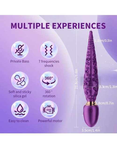 Vibrator designed to resemble octopus tentacles, featuring multiple stimulating arms for a unique and pleasurable experience