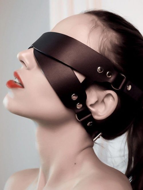 Stylish punk eye mask featuring bold designs and edgy embellishments