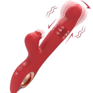 Rose-Creep-Vibrator-05 Bold red vibrator featuring a smooth design and multiple vibration settings for an exciting and pleasurable experience