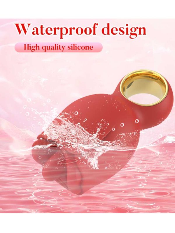 Rose-Sucking-Vibrator-04 A rose-shaped vibrator featuring a licking function, designed to provide a unique and sensual experience with its elegant design