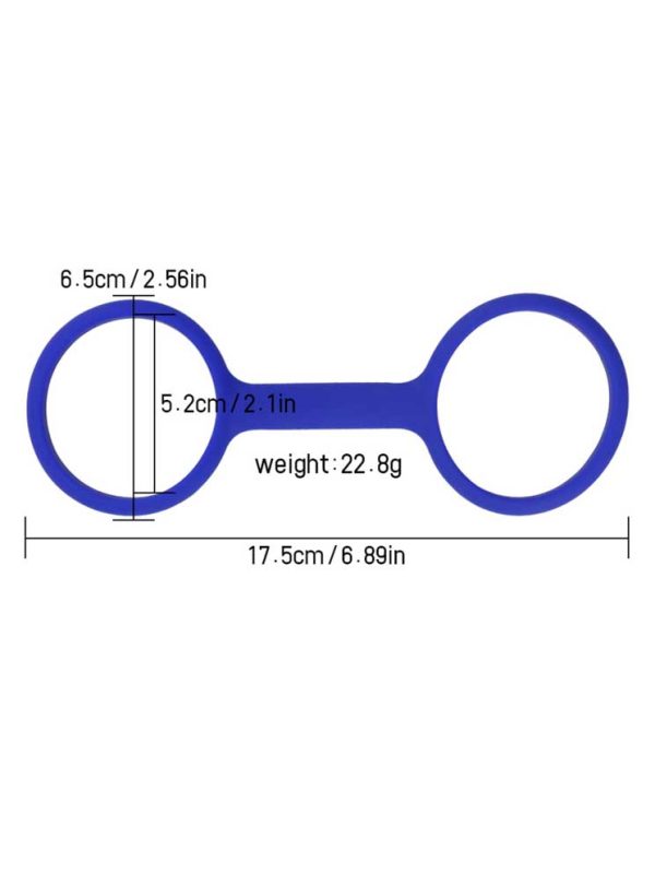 Silicone-Handcuff-01 A pair of silicone handcuffs, designed for comfort and flexibility, perfect for playful restraint and bondage adventures