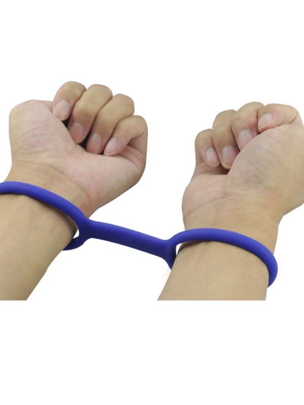 Silicone-Handcuff-02 A pair of silicone handcuffs, designed for comfort and flexibility, perfect for playful restraint and bondage adventures