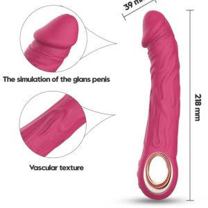 Speed-Up-Vibrator-01 Dildo-shaped vibrator designed for realistic sensations, featuring smooth contours and powerful vibrations for enhanced pleasure