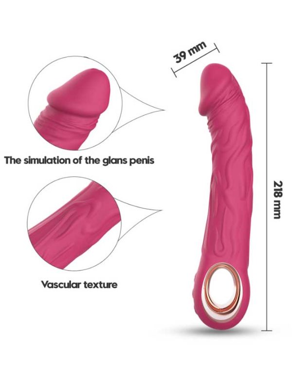 Speed-Up-Vibrator-01 Dildo-shaped vibrator designed for realistic sensations, featuring smooth contours and powerful vibrations for enhanced pleasure