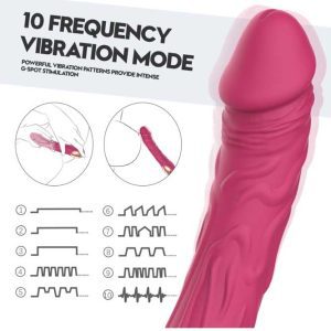 Speed-Up-Vibrator-02 Dildo-shaped vibrator designed for realistic sensations, featuring smooth contours and powerful vibrations for enhanced pleasure