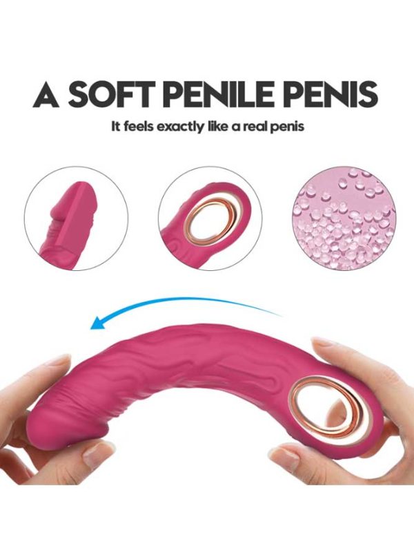 Speed-Up-Vibrator-03 Dildo-shaped vibrator designed for realistic sensations, featuring smooth contours and powerful vibrations for enhanced pleasure