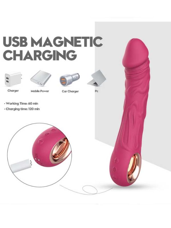 Speed-Up-Vibrator-08 Dildo-shaped vibrator designed for realistic sensations, featuring smooth contours and powerful vibrations for enhanced pleasure