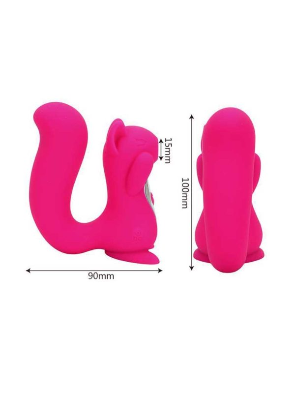 Squirrel-Vibrator-01 Squirrel-shaped vibrator designed with playful curves and features for a fun and enjoyable experience