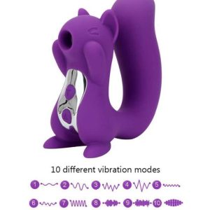 Squirrel-Vibrator-02 Squirrel-shaped vibrator designed with playful curves and features for a fun and enjoyable experience