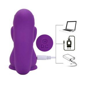 Squirrel-Vibrator-03 Squirrel-shaped vibrator designed with playful curves and features for a fun and enjoyable experience