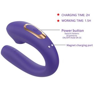 Swan-Vibrator-01 A multifunctional vibrator featuring both licking and suction functions, designed to provide a unique and pleasurable experience