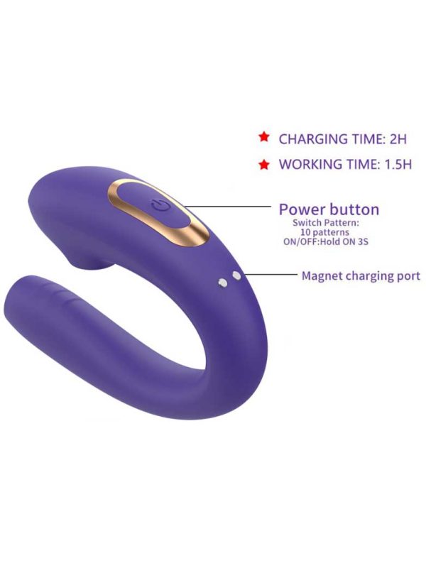 Swan-Vibrator-01 A multifunctional vibrator featuring both licking and suction functions, designed to provide a unique and pleasurable experience
