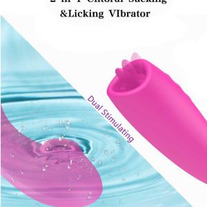 Swan-Vibrator-03 A multifunctional vibrator featuring both licking and suction functions, designed to provide a unique and pleasurable experience