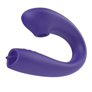 Swan-Vibrator A multifunctional vibrator featuring both licking and suction functions, designed to provide a unique and pleasurable experience