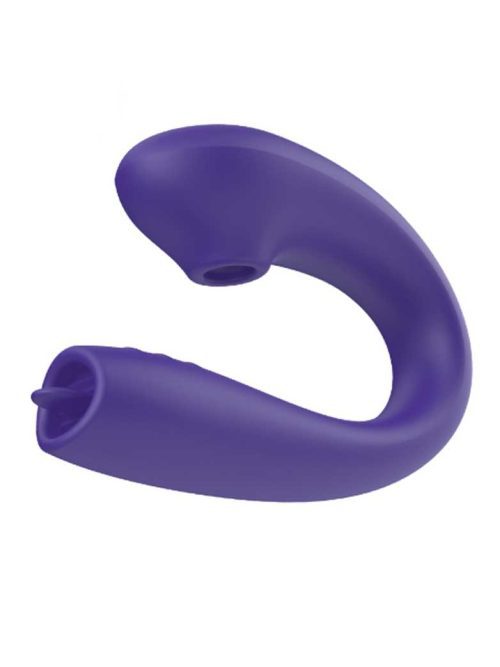 Swan-Vibrator A multifunctional vibrator featuring both licking and suction functions, designed to provide a unique and pleasurable experience