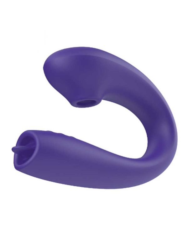 Swan-Vibrator A multifunctional vibrator featuring both licking and suction functions, designed to provide a unique and pleasurable experience