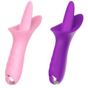 Thorn-Tongue-Vibrator-01 A tongue-shaped vibrator, designed to mimic the sensations of oral pleasure with its realistic contours and powerful vibrations